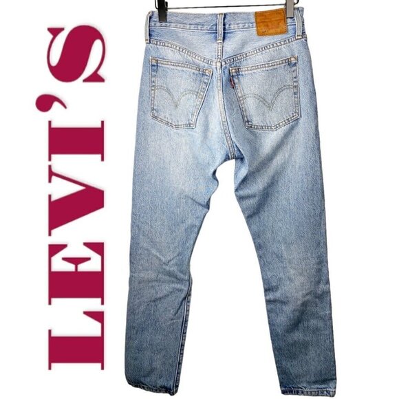 LEVI'S 501S Premium Big E Selvedge Button Fly Distressed Skinny Jeans, Size 25 - Picture 4 of 16